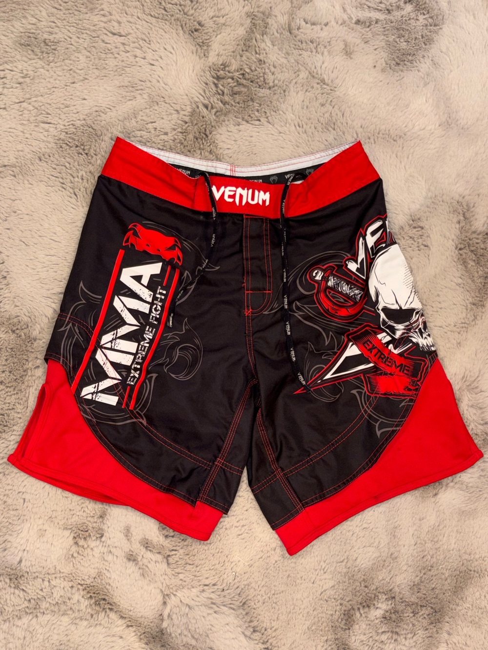 Venum Black & Red MMA Fight Shorts